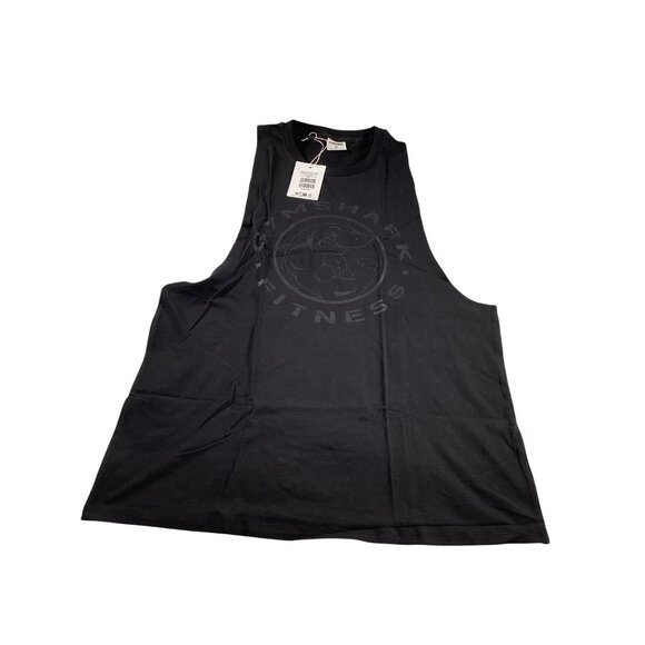 Gymshark Legacy Drop Arm men’s Tank M Black Sleeveless Gym Top workout NWT fit - Picture 1 of 4